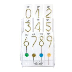 Big Golden Sparkler Wand Number