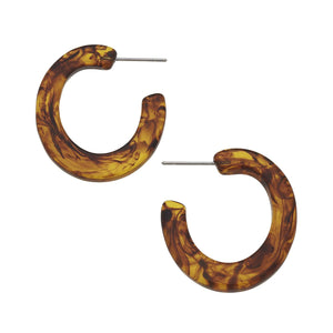 Small Tortoise Hoop Earrings