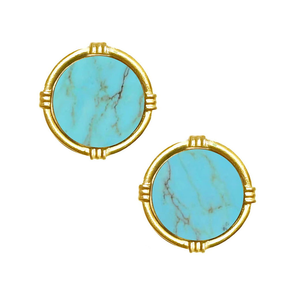 Ida Stud Earrings - Turquoise