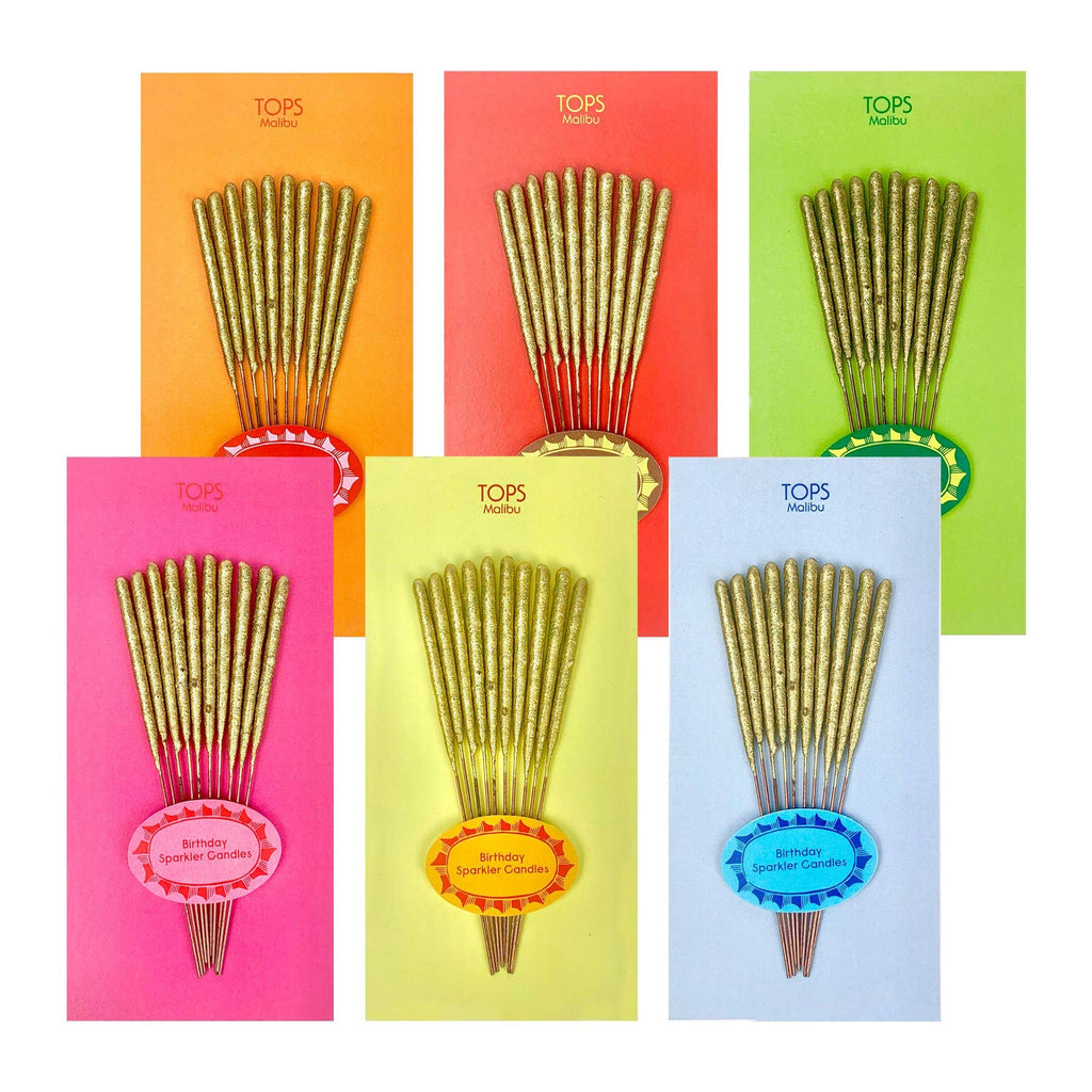 Mini Birthday Sparkler Candles Asst. Color