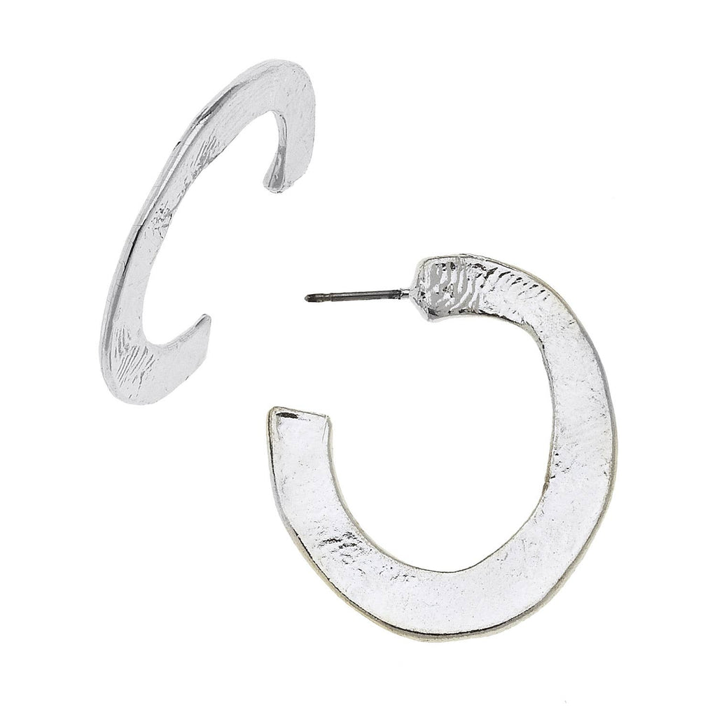 Small Silver Hoop Earrings