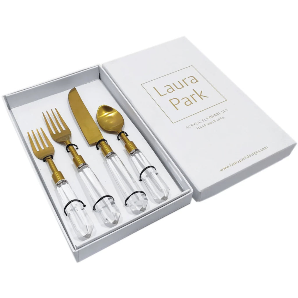 Clear Flatware Set