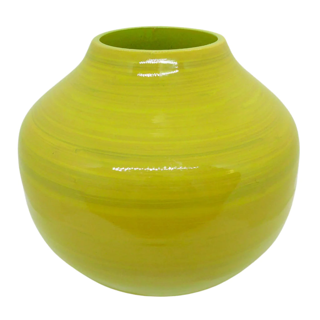 Green Bamboo Vase