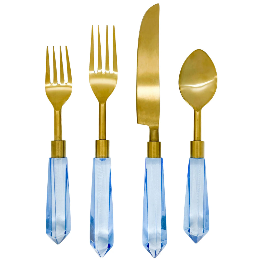 Light Blue Flatware Set