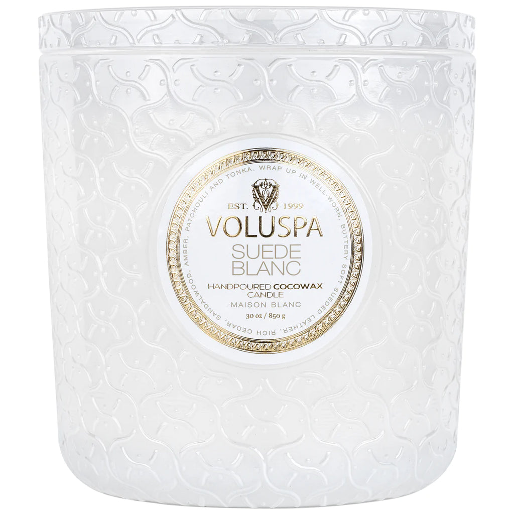 Suede Blanc 30oz Luxe Candle