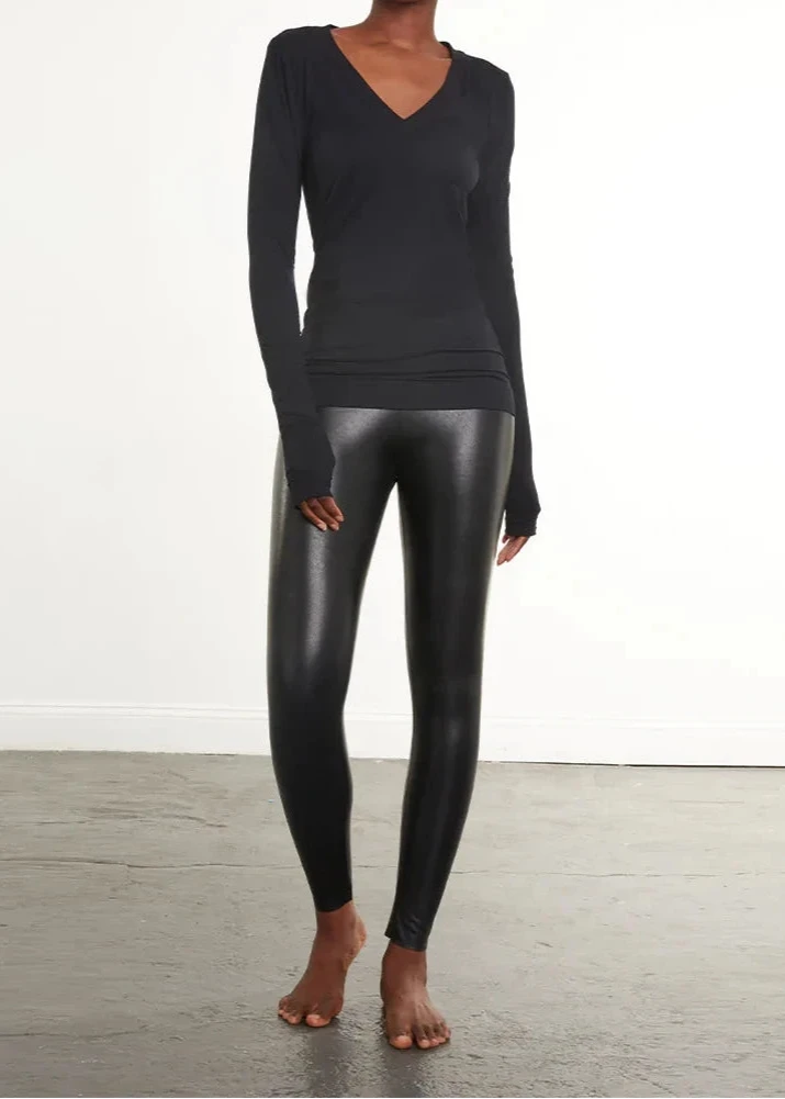 Faux Leather Legging