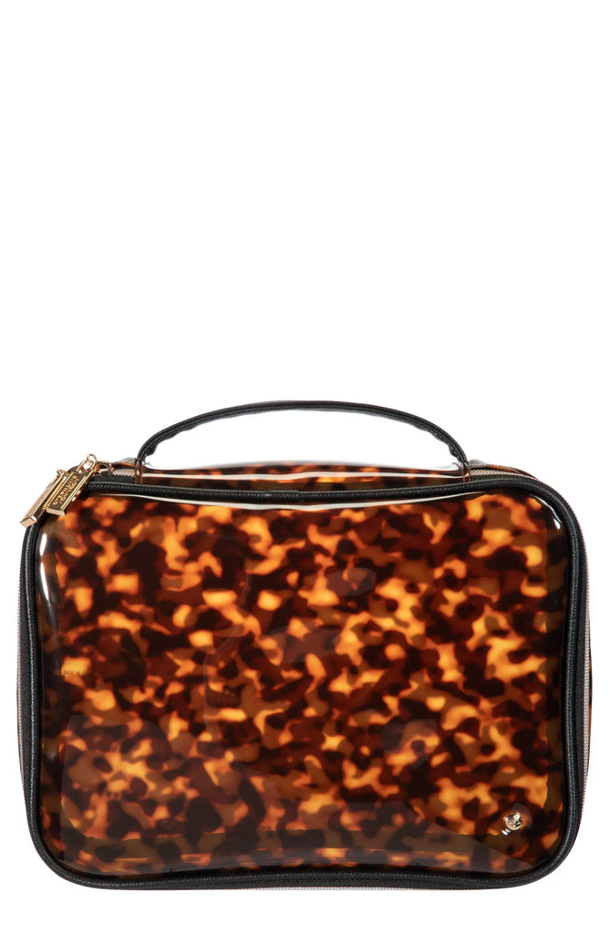 Miami Clearly Tortoise Claire Jumbo Makeup Case