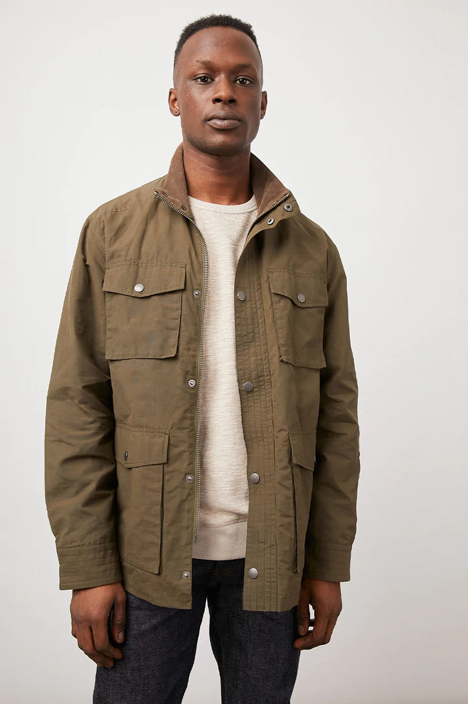 Dark Olive Cardiff Jacket