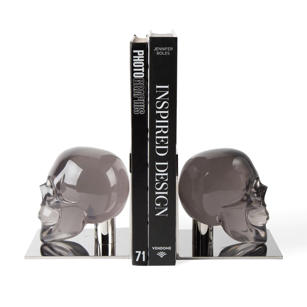 Skull Bookends