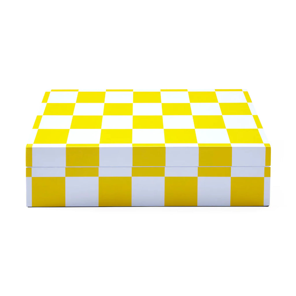 Large Checkerboard Lacquer Box