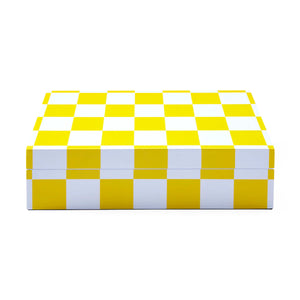Large Checkerboard Lacquer Box